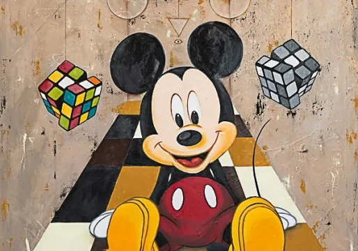 Il numero 8 - olio su tela