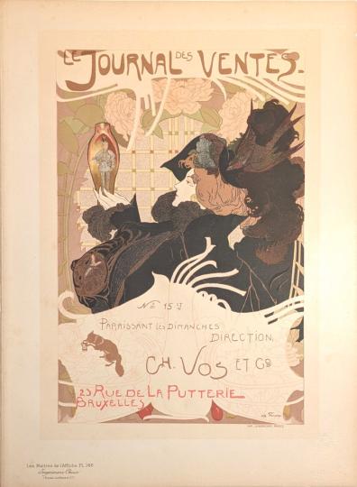 Manifesto di Georges De Feure  per "Journal  des Ventes"