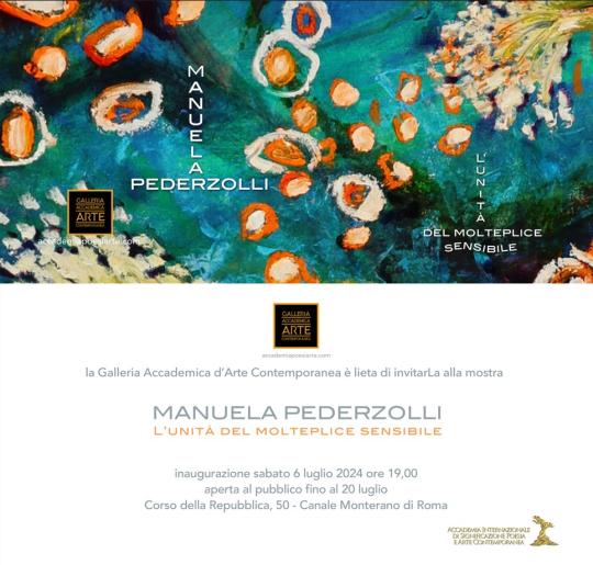 Invito mostra Manuela Pederzolli in Galleria Accademica