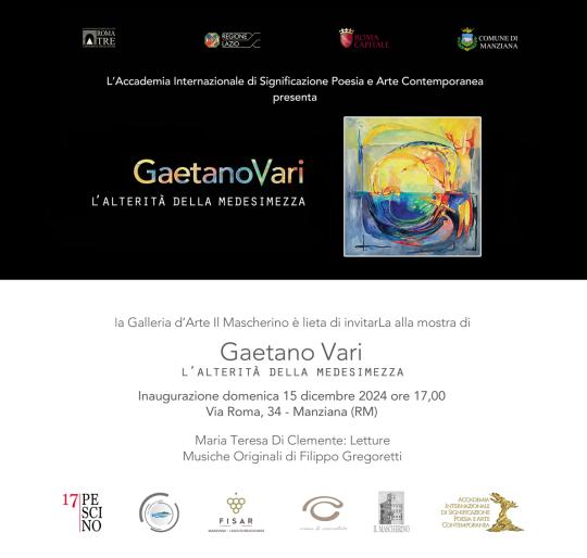 Invito mostra di Gaetano Vari