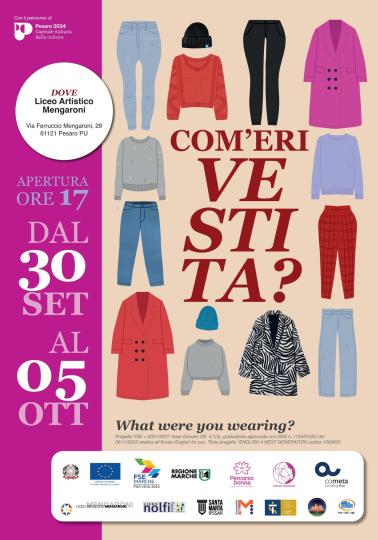 Locandina della mostra: Come eri vestita?