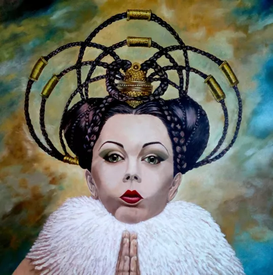 Sinfonia 2 (Inverno)", olio su tela, cm 90 x 60, 2019